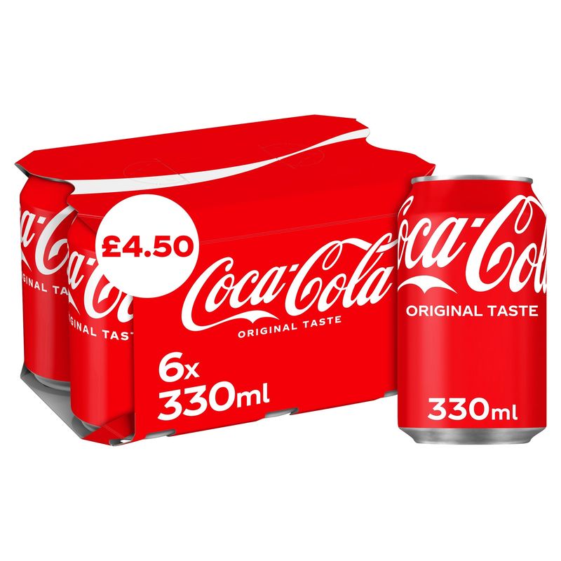 Coca Cola Cans 6 x 330ml