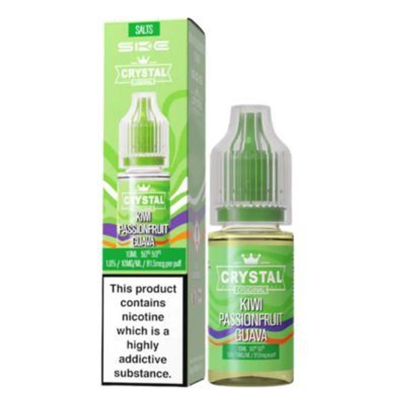 Crystal Nic Salts - Kiwi Passionfruit Guava - 10ml