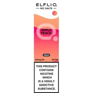 Apple Peach Nic Salt E-Liquid by Elfliq 10ml bottle-20mg