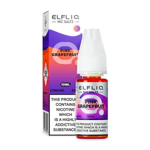Pink Grapefruit Nic Salt E-Liquid by Elfliq 10ml bottle-20mg