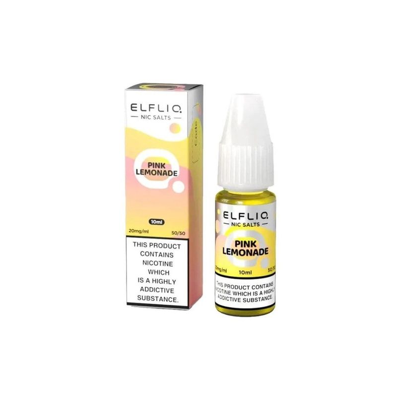 Pink Lemonade Nic Salt E-Liquid by Elfliq 10ml bottle-20mg