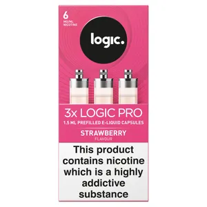 LOGIC PRO E-Liquid Capsules Strawberry 6MG (Pods)