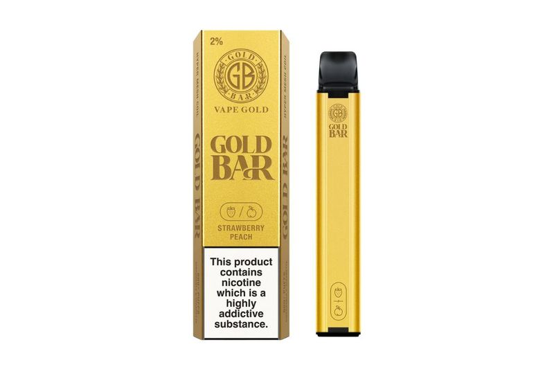 Gold Bar Strawberry Peach Disposable Vape